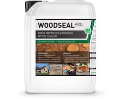 Woodseal Pro - Hout impregneermiddel - Nano Coating 100% Waterdicht - Schutting, Tuinhuis, Tuinhek, Pergola’s - Duurzaam - 5L (30m2)