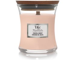 WoodWick Geurkaars Mini Candle - Coastal Sunset - 20 branduren - 85gr - 8 cm / ø 7 cm