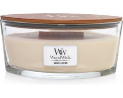 WoodWick Heartwick Flame Ellipse Geurkaars - Vanilla Bean - 50 branduren
