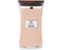 WoodWick Hourglass Large Geurkaars - Coastal Sunset - 130 branduren