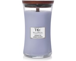 WoodWick Hourglass Large Geurkaars - Lavender Spa - 130 branduren