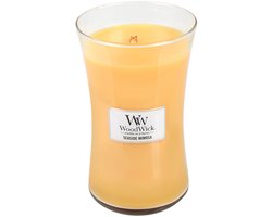 WoodWick Hourglass Large Geurkaars - Seaside Mimosa - 130 branduren