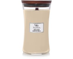 WoodWick Hourglass Large Geurkaars - Vanilla Bean - 130 branduren