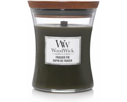 WoodWick Hourglass Medium Geurkaars - Frasier Fir - 60 branduren