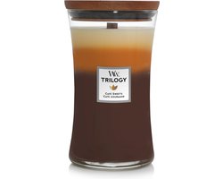 WoodWick Hourglass Trilogy Large Geurkaars - Cafe Sweets - 130 branduren