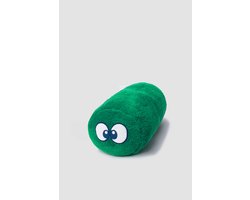 Woody – Rolkussen met Oogjes – Teddy Fleece – 20x24x40 cm - Groen