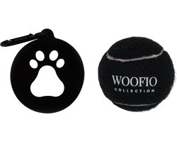 WOOFIO® - Bal + balhouder hond - hondenbal - accessoire uitlaten hond - bal drager - clip bal hond - hondenspeelgoed