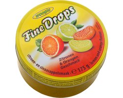 Woogie Zuurtjes Citroen & Sinaasappel 175g