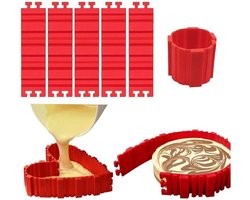 Woohome Cakevorm Set-5 Stuks-Siliconen-DIY Bakgereedschap