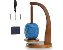 Wool Roller - Wool Reel Rotary Yarn - Roll Holder - Winder Magnetic Yarn Roll Holder - Wool Wrapper - Wood - voor Crochet en Knitting Accessoires - Geschenken - Retro Kleur
