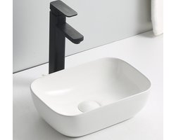 WOON-DISCOUNTER.NL - Balvi 36 - Glans wit - Waskom - - Keramiek - Ovaal - 251057