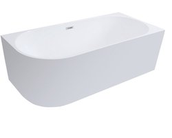 WOON-DISCOUNTER.NL - Havik 170 - Glans wit - Hoekbad rechts - Wit - 170 x 80 x 58 cm - Half vrijstaand - Acryl - Kwartrond- 151347
