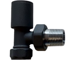 WOON-DISCOUNTER.NL - Radiator kraan haaks grijs TYPE 32 - Set van 2 - 402039