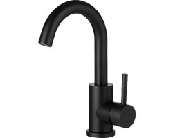 WOON-DISCOUNTER.NL - Skar - Mat zwart - Wastafelkraan / Keukenkraan - - 201363