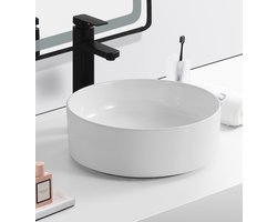 WOON-DISCOUNTER.NL - Venta 37 - Glans wit - Waskom - - Keramiek - Rond - 251067