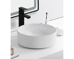 WOON-DISCOUNTER.NL - Venta 37 - Mat wit - Waskom - - Keramiek - Rond - 251069