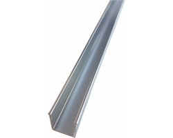 WOON-DISCOUNTER.NL - Vloerprofiel- Gepolijst aluminium - U-profiel - Douchewand - Multifunctioneel - 991022 - 80 cm