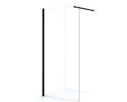 WOON-DISCOUNTER.NL - WOON-DISCOUNTER.NL - Roka 120 x 200 - 8mm - Inloopdouche - Mat zwart profiel - Nano coating - Easy Clean - Douchewand - 101120BLK - Mat zwart profiel - 101120BLK