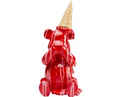 Woonaccessoires beer zittend ijs rood Kare Design