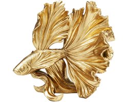 Woonaccessoires betta vissen 25cm goud Kare Design