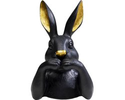 Woonaccessoires buste konijn 23cm zwart Kare Design