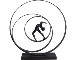 Woonaccessoires kunstenaar cirkel 50cm zwart Kare Design