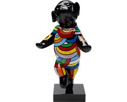 Woonaccessoires zwart dansende hond 53cm Kare Design