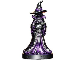 Woondecoratie - Heksenbeeldje - Halloween Heksenbeeld - Heksenfiguur - Creation decoratie heksen - Bureaudecoratie - Halloweenversiering - Feestdecoratievoorwerp - 22 × 11 cm - Binnen en Buiten - Schone Kunsten - Voor Thuis Feestdagen Feestdecoratie