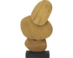 Woondecoratie Japandi - 23x9x36cm - Bruin