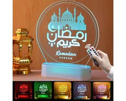 Woondecoratie LED 3D- Ramadan Decoratie Moskee - Tafellamp