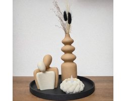 Woondecoratiesetje - Koppelbeeldje - Gezin - Woondeco - Ronadesign - 3D geprint - Bubbel - Bubble - Plastic - Dienblad - Moderne Decoratie - Scandinavisch interieur - Woondecoratie setje - Design - Modern