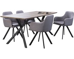 Woonexpress eettafel 160x90 ZWIJNDRECHT