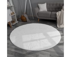 Woonkamer hoogpolig tapijt imitatiebont moderne effen kleuren pluizig zacht