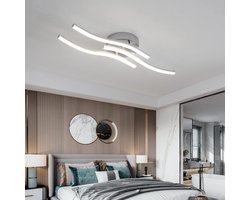Woonkamer Lamp - Golvend Drie Hoofd Moderne LED-Plafondlamp - 18W - voor Binnen - Woonkamerlamp - Woonkamer Lamp Plafond - Plafondverlichting voor Woonkamer, Slaapkamer, Keuken