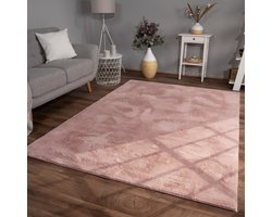 Woonkamertapijt kortpolig effen kleuren modern wasbaar