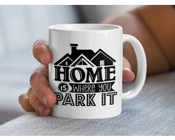 Woonplaats Mok, Home Is Where You Park It Mok, RV Leven, Camper Mok, Grappige Mok, Cadeau Idee, Thuis Geschenk, Nieuw Huis Mok, Huis Mok