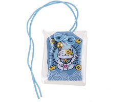Woonslinger - Maneki Neko - Blauw - 6 x 4 cm