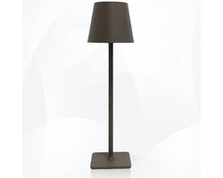 WoonWonder Oplaadbare Tafellamp - In hoogte verstelbaar - 5200mAh - Tafellamp - Tafellampen - Draadloos & Oplaadbaar - 3 Kleuren Licht - Dimbaar - Industrieel - Brons - Tafellamp - Lamp voor op tafel - Tafellamp