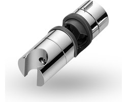 WoonWonder Universeel Glijstuk - Chroom - 25 mm - Handdouchehouder