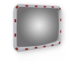 WoonWonder Verkeersspiegel - rechthoekig - met - reflectors - 50x70 - cm