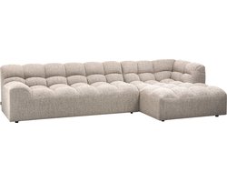 WOOOD Allure Chaise Longue Bank Rechts - Stof - Naturel - 79x324x165