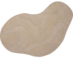 WOOOD Alya Vloerkleed - Geweven Stof - Milk/Beige - 1x170x240 cm