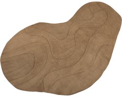 WOOOD Alya Vloerkleed - Polyester - Bruin - 1x170x240