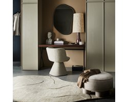 WOOOD Alya Vloerkleed - Polyester - Milk - 1x170x240