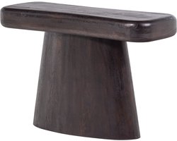 WOOOD Amco Sidetable - Mango Hout - Zwart - 76x120x40