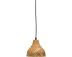 WOOOD Arleso Hanglamp - Metaal - Honinggeel - 18x16x16 cm