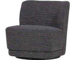 WOOOD Atty Draaifauteuil - Grove Melange - Grijs - 75x74x65