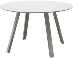 WOOOD Auke Tuintafel - Aluminium - Mist/Grijs - 75x120x120