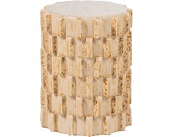 WOOOD Axu Decoratieve Bijzettafel Ø 35 CM - Keramiek - Zand - 45x35x35
