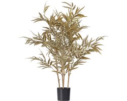 WOOOD Bamboe Kunstplant - Bamboe/Polyester - Natural - 120x74x74